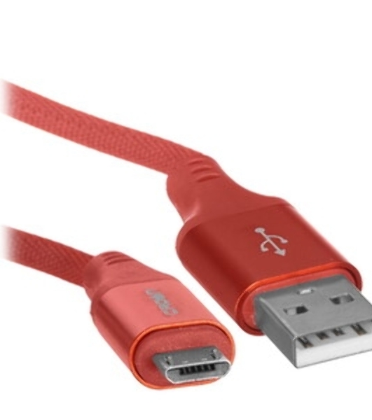 Кабель Crown USB - microUSB CMCU-3103M red