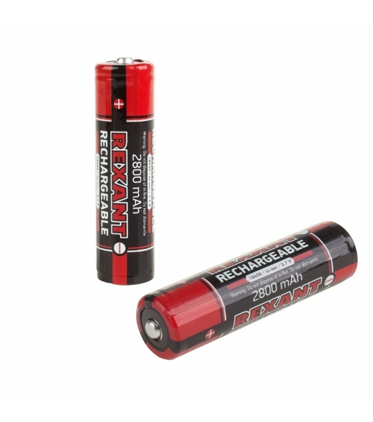 Аккумулятор Rexant 18650 с защитой Li-ion 2800 mAh 3.7 В 1 шт. блистер
