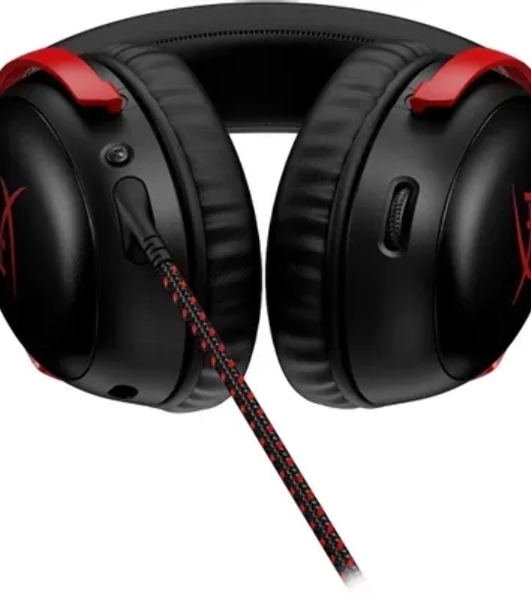 Гарнитура HyperX Cloud III чёрный-красный, проводная, 3.5 мм