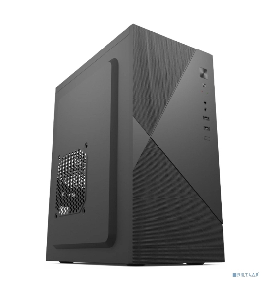 Компьютерный корпус с блоком питания 450Вт. Case Forza mATX, 450W, 2xUSB 2.0, Black, w/o FAN, 8 см fan PSU, power cord