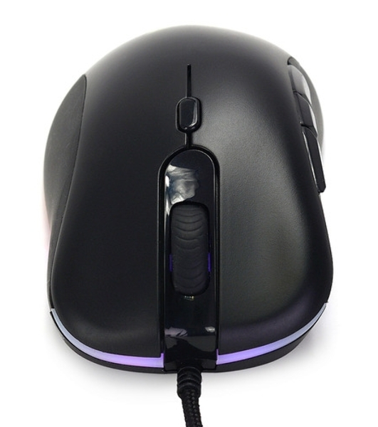 Мышь проводная Crown CMGM-904 черный, 7000 dpi, USB, кнопки - 7