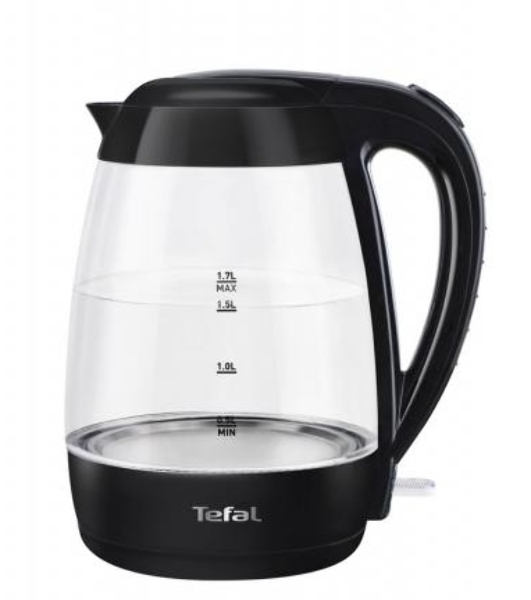 Электрочайник Tefal KO 450832 черный, 1.7 л, 2400 Вт, скрытый нагревательный элемент
