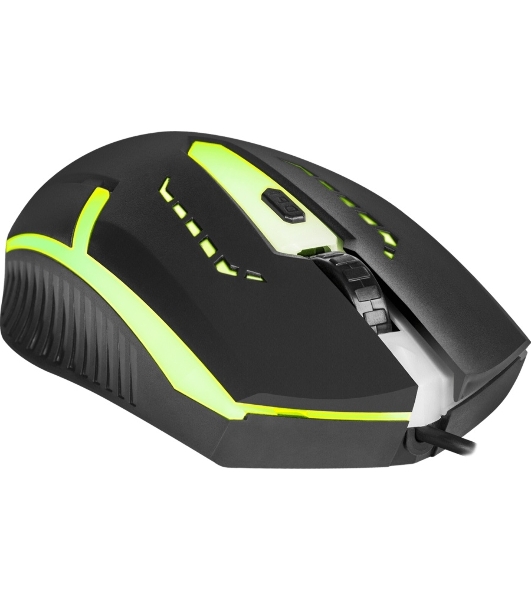 Мышь проводная Defender Hit MB-601 черный, 1200 dpi, USB, кнопки - 4