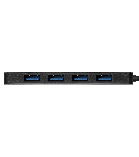 USB-концентратор ExeGate DUB-4CP/1 (кабель-адаптер USB Type C --> 4xUSB3.0, Plug&Play, черный)