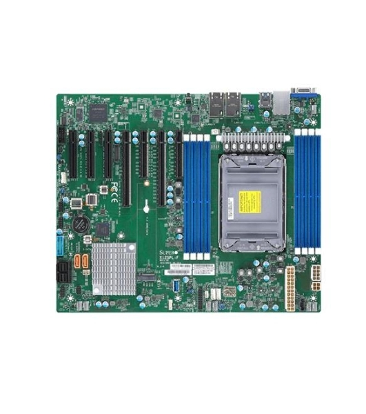 Материнская плата серверная SuperMicro X12SPL-F-B, сокет LGA4189, Intel C621A, DDR4 ECC, 8xDDR4, 2xPCIe 4.0 x16, 5xPCIe x8, 10xSATA, 1xM.2, 2xUSB 3.2, 2xUSB 2.0, 2xRJ-45, VGA, ATX