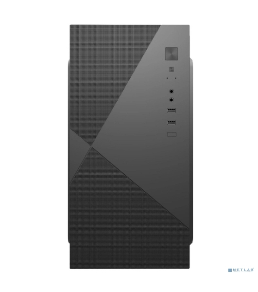 Компьютерный корпус с блоком питания 450Вт. Case Forza mATX, 450W, 2xUSB 2.0, Black, w/o FAN, 8 см fan PSU, power cord