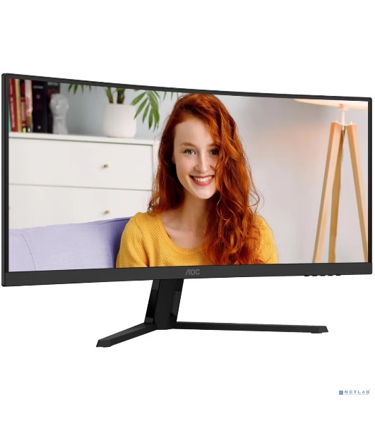 Монитор AOC 34' CU34B3E 1500R, 21:9, UWQHD, 1/4ms, 300cd, 120Hz, HDMI, DP