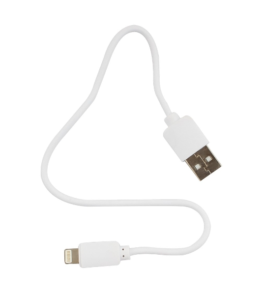 Кабель USB Гарнизон GCC-USB2-AP2-0.3M-W AM/Lightning, для iPhone5/6/7, IPod, IPad, 0.3м, белый, пакет
