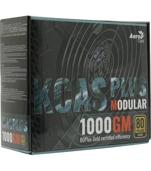 Блок питания Aerocool/Formula 1000W Retail KCAS PLUS 1000GM, 80 PLUS Gold, ATX v2.4, модульный, fan 14cm, 6x PCI-E [6+2-Pin], 10x SATA, 6x MOLEX