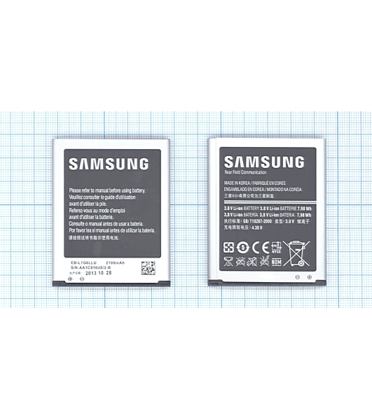 Аккумуляторная батарея EB-L1G6LLU для Samsung Galaxy S3 I9300 3.8 V 7.98Wh