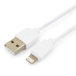 Кабель USB Гарнизон GCC-USB2-AP2-0.3M-W AM/Lightning, для iPhone5/6/7, IPod, IPad, 0.3м, белый, пакет, фото2