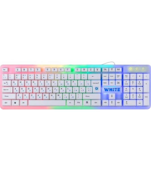 Клавиатура проводная Defender GK-172, USB, белый