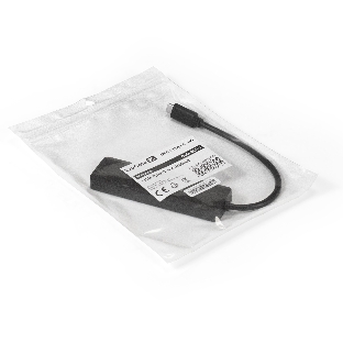 USB-концентратор ExeGate DUB-4CP/1 (кабель-адаптер USB Type C --> 4xUSB3.0, Plug&Play, черный)