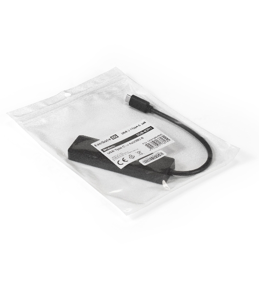 USB-концентратор ExeGate DUB-4CP/1 (кабель-адаптер USB Type C --> 4xUSB3.0, Plug&Play, черный)
