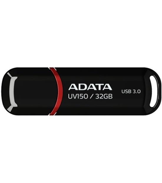 Флешка USB ADATA UV150 (AUV150-32G-RBK), 32Gb, USB 3.0, R/W 100/30, черный
