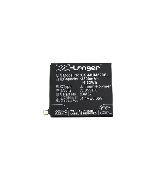Аккумулятор CameronSino CS-MUM520SL BM37 (Int.Version) для Xiaomi Mi 5s Plus3.85V, 3800mAh, 14.63Wh