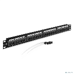 Патч-панель ExeGate EPP3-19-24-8P8C-C6-110D-C (19', UTP, 24 port, cat.6, KRONE&110(dual IDC), 1U, RoHS, с кабельным органайзером и защитными шторками, Black, RTL), фото9