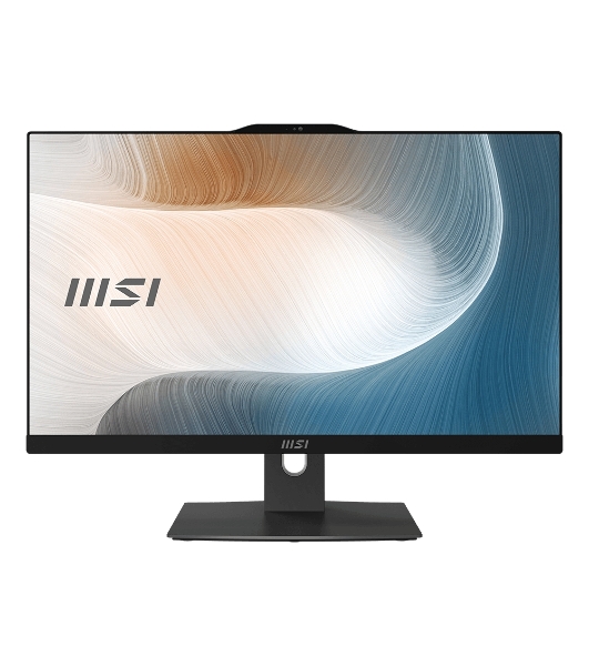 Моноблок/ MSI Modern AM242P 1M-1663XRU 23.8'(1920x1080 (матовый) IPS)/Intel Core 5 120U(1.4Ghz)/16384Mb/2000+256PCISSDGb/noDVD/Int:Intel® Graphics/Cam/BT/WiFi/war 1y/4.65kg/Black/noOS + Wireless KB+M