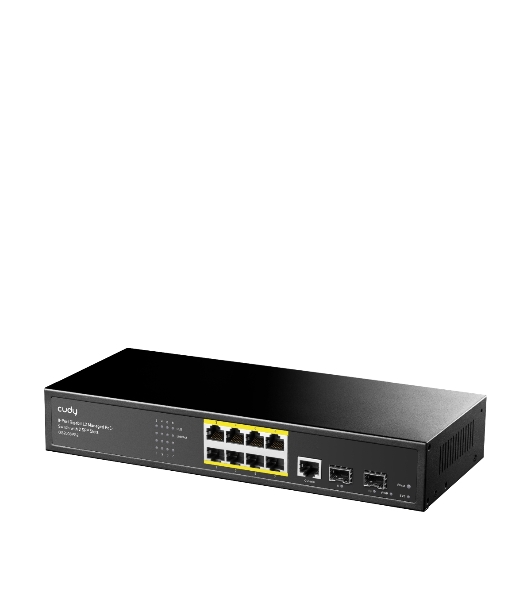 Коммутатор Cudy GS2008PS2, 8×1 Гбит/с, 2×1 Гбит/с SFP