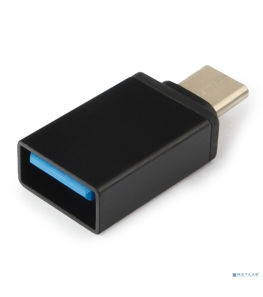 Переходник USB3.0 Гарнизон GCC-A-USB3-CMAF, Type-C(M)/AF, с поддержкой OTG, черный, пакет