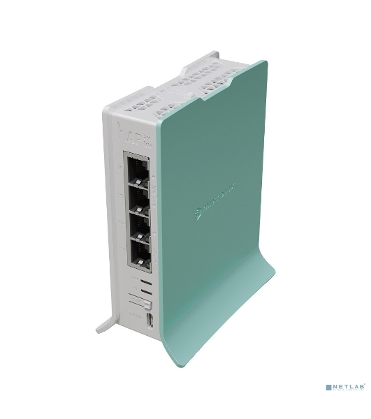 Роутер беспроводной MikroTik hAP ax lite (L41G-2AXD) AX600 10/100/1000BASE-TX голубой