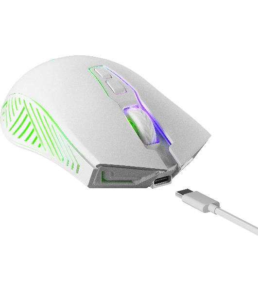 Мышь беспроводная Defender Pandora GM-502 белый, 3200 dpi, радиоканал, USB, кнопки - 7