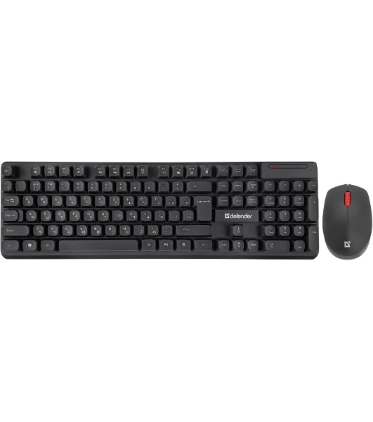 Комплект клавиатура+мышь Defender Milan C-992 беспроводной, USB, 1000 DPI, чёрный