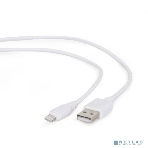 Кабель Filum USB 2.0, 1 м., белый, 2 А, разъемы: USB A male - Lightning male, пакет. (FL-C-U2-AM-LM-1M-W), фото 1