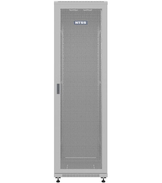 Шкаф серверный NTSS Премиум (NTSS-R22U6080PD) напольный 22U 600x800 мм пер. дв. перфор. металл 900 кг серый 710 мм 54 кг 1102 мм IP20 сталь