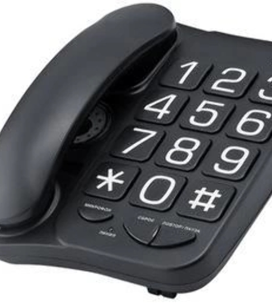 Телефон проводной teXet TX-201 черный