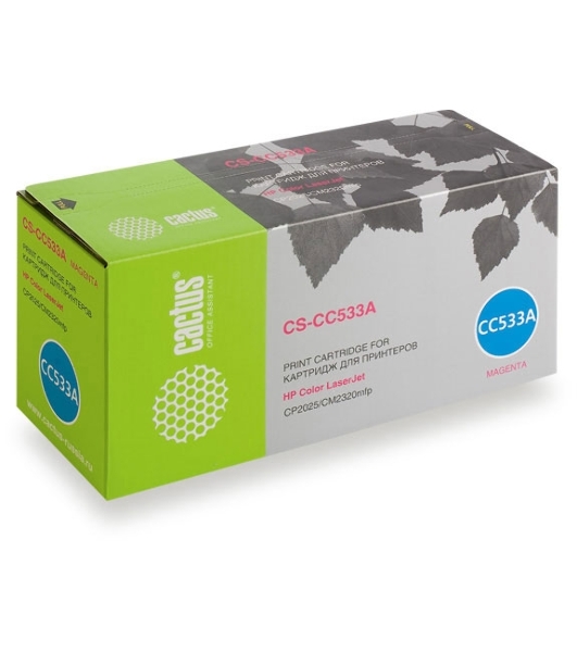 Картридж лазерный Cactus CS-CC533A пурпурный (2800 стр.) для HP Color LaserJet CP2025/CM2320mfp