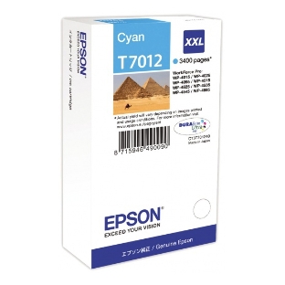 Картридж струйный Epson T70124010 голубой (3400 стр.) для WorkForce WP-4015DN WP-4015, WP-4025DW WP-4025, WP-4095DN WP-4095, WP-4515DN WP-4515, WP-4525DNF WP-4525, WP-4535DWF WP-4535, WP-4595DNF WP-4595