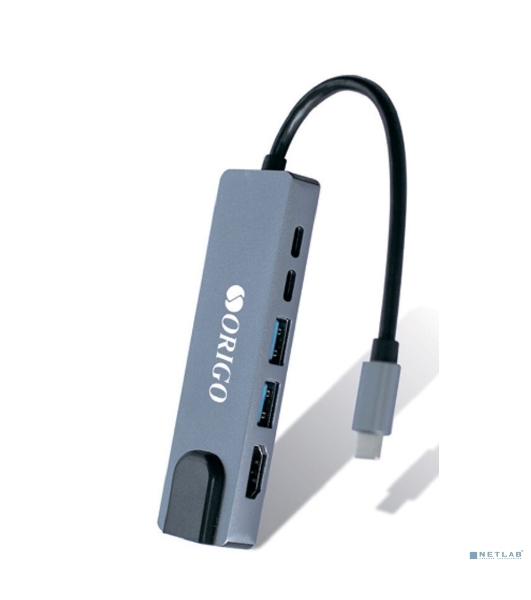 USB-концентратор ORIGO OU3340NPD, USB Type-C, USB 3.0/USB Type-C/HDMI/RJ-45, USB Type-C