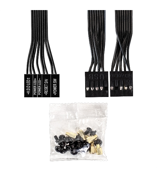 Компьютерный корпус Minitower ExeGate BAA-403 (mATX, без БП, 2*USB, HD Audio, черный)
