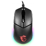 Мышь проводная MSI Clutch GM11 черный, 5000 dpi, USB, кнопки - 6, фото 1