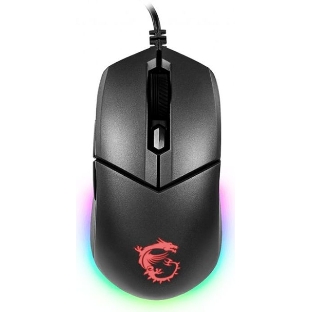 Мышь проводная MSI Clutch GM11 черный, 5000 dpi, USB, кнопки - 6