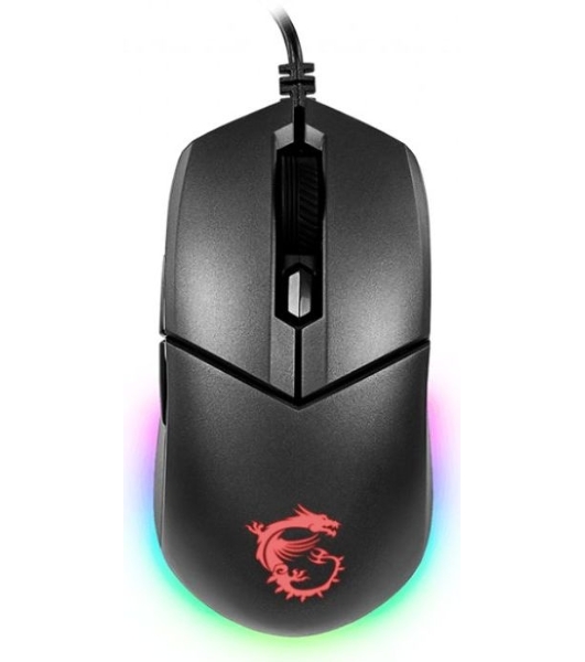 Мышь проводная MSI Clutch GM11 черный, 5000 dpi, USB, кнопки - 6