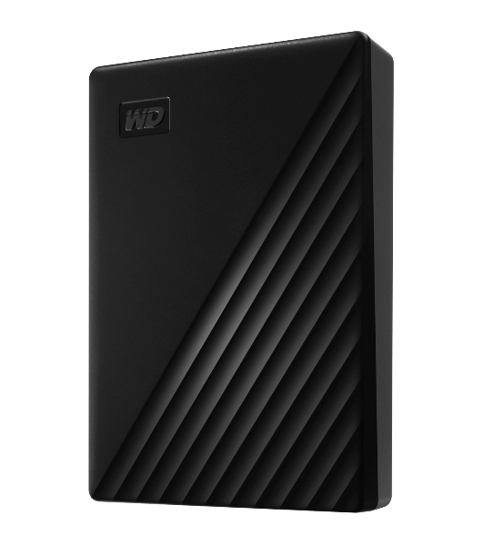 Внешний HDD 2.5' Western Digital My Passport, 4TB, USB 3.2 Gen 1 Type-A, 5400 rpm, черный