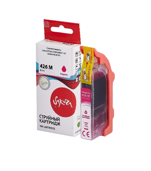 Картридж струйный Sakura 4558B001 (426 M) для Canon, пурпурный, 8,4 мл., 650 к.