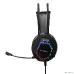 Гарнитура Exegate Cosmos HS-704GL чёрный, проводная, USB, виртуальный звук 7.1, подсветка, фото12
