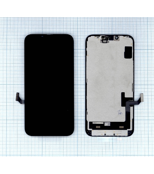 Дисплей (модуль) для Apple iPhone 14 в сборе с тачскрином, черный