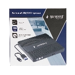Оптический привод внешний CD/DVD привод USB 3.0 Gembird DVD-USB-03C пластик, черный, фото5