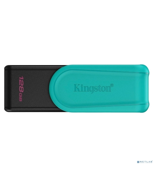 Флешка USB Kingston DataTraveler Exodia S (DTXS/128Gb), 128Gb, USB 3.2 Gen 1, R/W 150/60, бирюзовый/черный