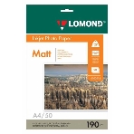 Фотобумага Lomond 0102015 A4/190г/м2/50л./белый матовое для струйной печати, фото 1