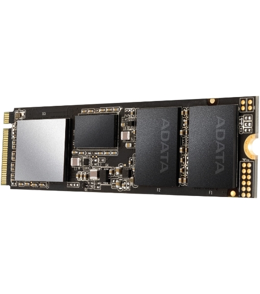 Накопитель SSD XPG SX8200 Pro, 512 Gb, PCIe 3.0 x4, M.2 2280, NVMe, R/W 3350/2350, с радиатором