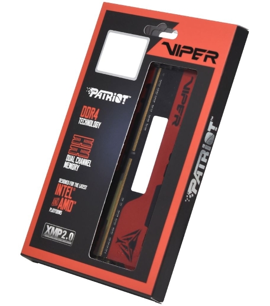Оперативная память Patriot Viper Elite II, DDR4, 16GB (2x8 GB), 2666 MHz, CL16, DIMM, радиатор, красный