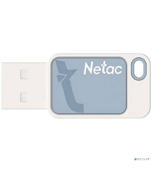 Флешка USB Netac UA31 (NT03UA31N-032G-20BL), 32Gb, USB 2.0, R/W 110/45, синий/белый