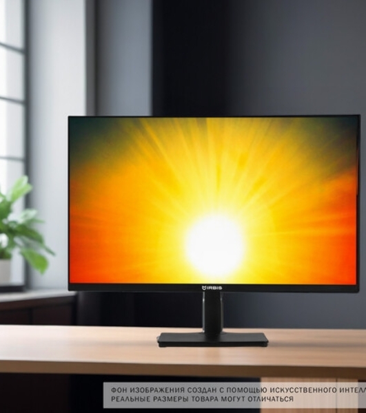 Монитор 27' Irbis SMARTVIEW ISM27FIDVesa IPS 1920x1080, 75 Гц, 3 мс, 16:9, 250 кд/м2, 1xHDMI, 1xDP, 1xVGA, 1x3.5 мм, черный