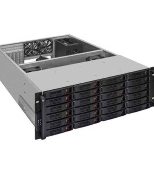 Серверный корпус ExeGate Pro EX293276RUS 4U660-HS24 (RM 19', высота 4U, глубина 660, БП 900RADS, 24xHotSwap, USB)