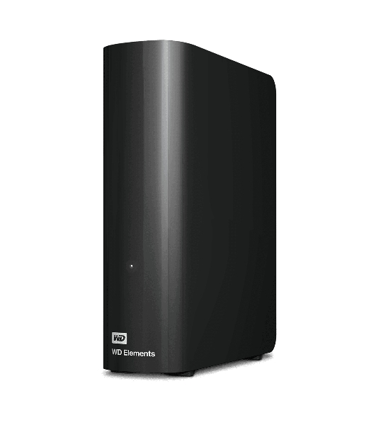 Внешний HDD 3.5' Western Digital Elements Desktop, 12TB, USB 3.2 Gen 1 Type-A, 5400 rpm, черный